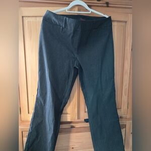 Rekucci Women's Dark Charcoal Ease into Comfort Fit Barely Bootcut Stretch Pants